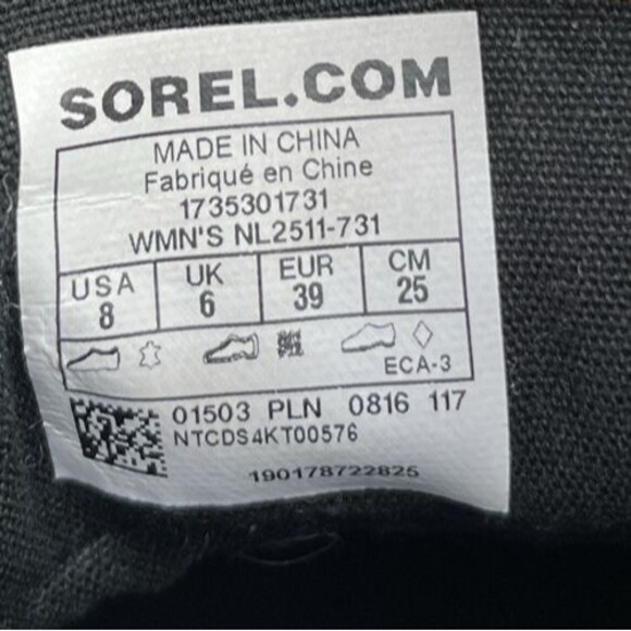 Sorel Out N About Leather Women’s Size 8 Waterproof Rain Boots Yellow NL2511-731 - Picture 10 of 10